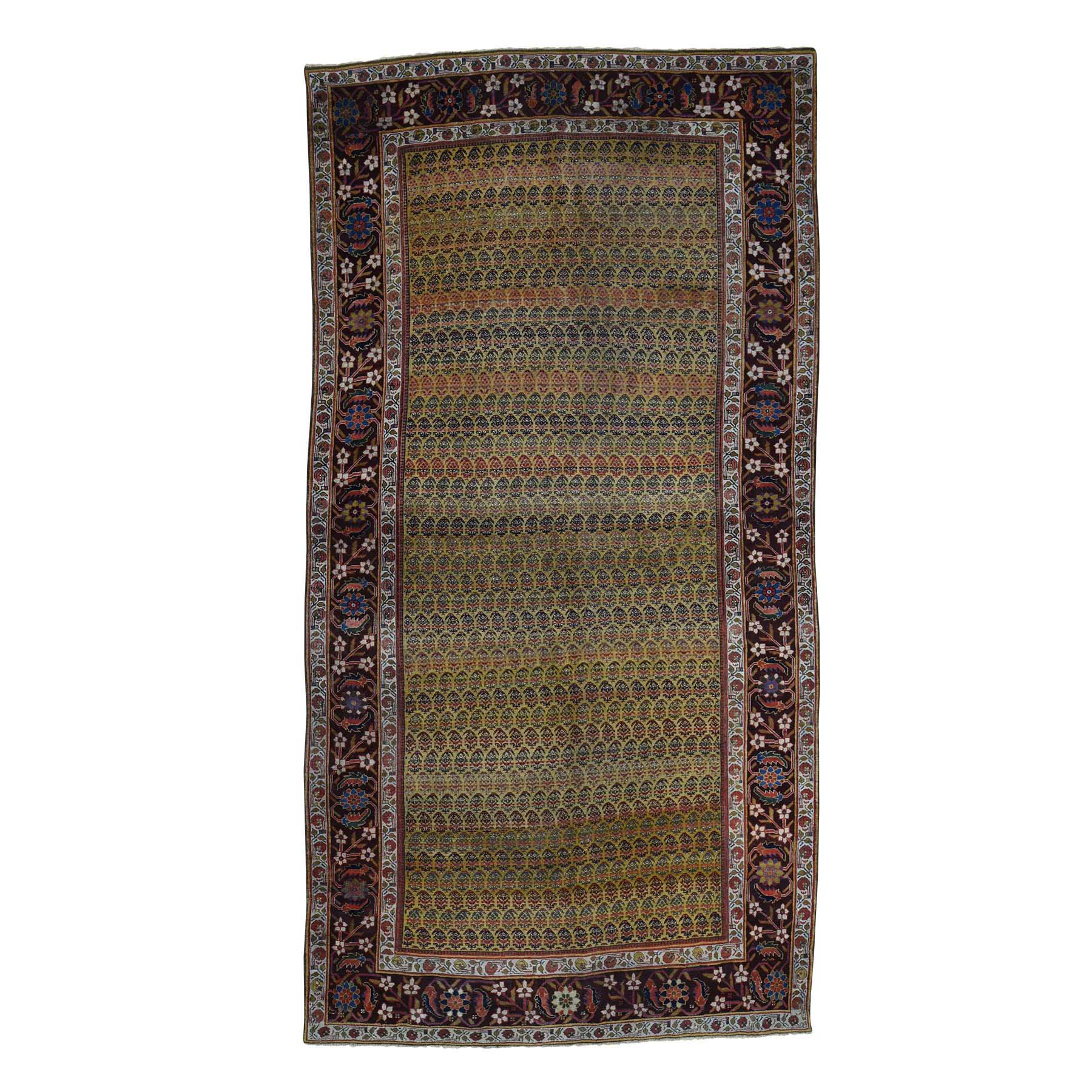 Casual Wool Hand-Knotted Area Rug 5'1